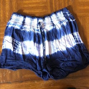 Blue & white shorts
